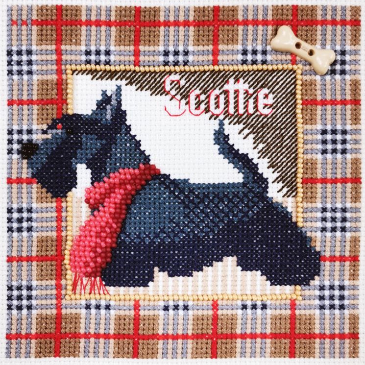 Набор для вышивания Марья Искусница "Скотч терьер" 13.003.19