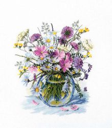 04.005.19 Набор для вышивания МАРЬЯ ИСКУСНИЦА "Полевой букет"