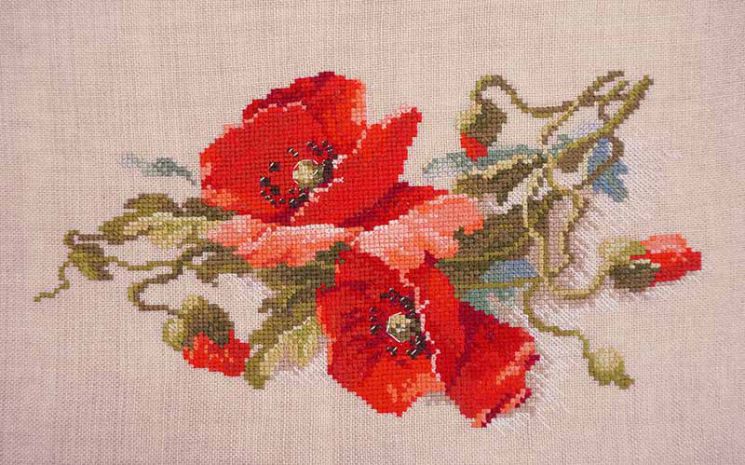 06.002.66 Набор для вышивания Марья Искусница "Яркие алые"