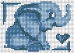 БСА5-020 Алмазная мозаика ТМ Наследие "Слонёнок"