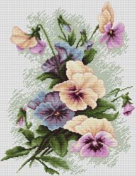 B2231 Набор для вышивания Luca-S "Анютины глазки"