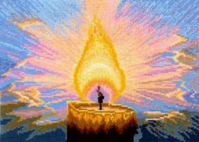 С-18 Набор для вышивания Сделай Своими Руками "Свеча"