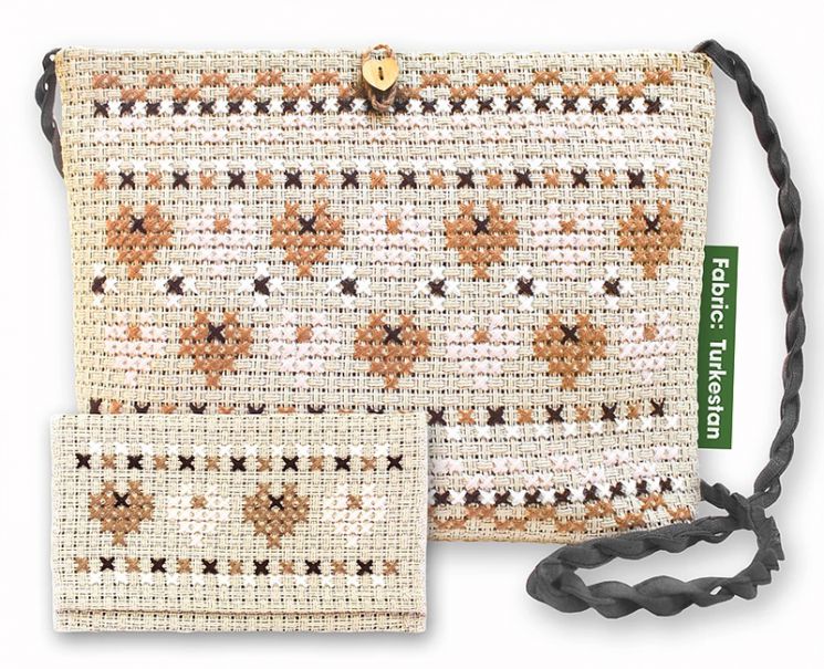 BAG008 Luca-S Набор для вышивания сумки 34х23см с кошельком 20х11см "Орнамент"