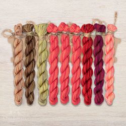 НМул-КО043-2282 Набор ниток OwlForest для схемы «Конь-Огонь» (ПНК) 28 каунт в 2 нити