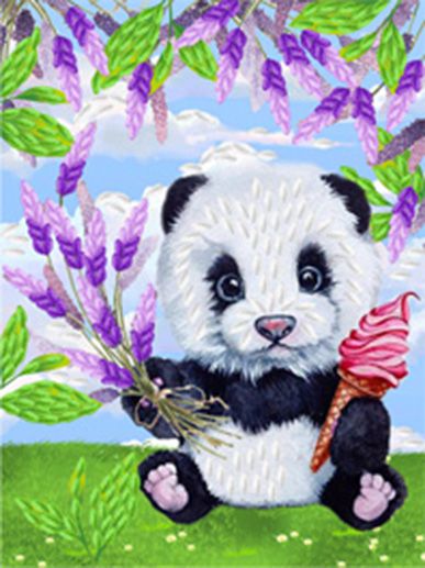 НЛ5-018 Набор для вышивания лентами ТМ Наследие "Пандочка"