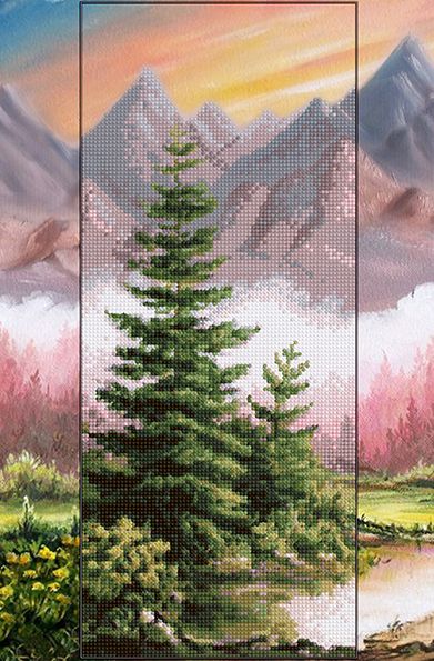 КБ-451 Схема для вышивания бисером ТМ Наследие "Горный Алтай"