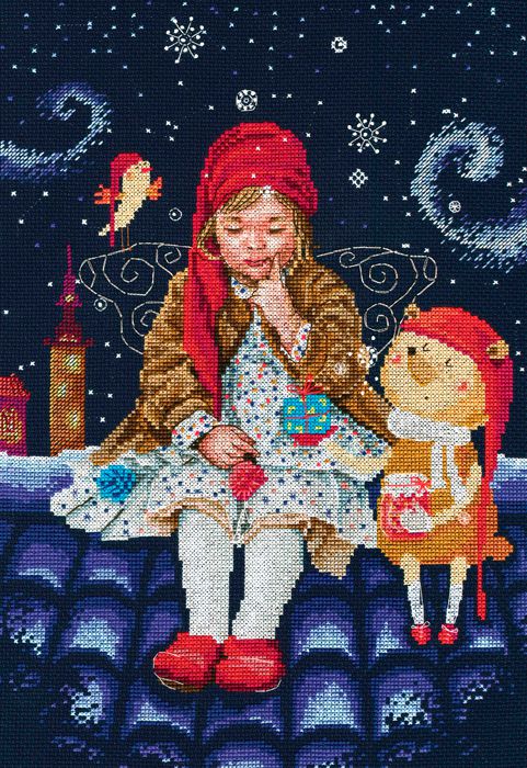 Набор для вышивания крестом РТО "Сказки на крышах" М656