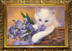 NR-26 Алмазная мозаика Милато "Васильковые глазки"