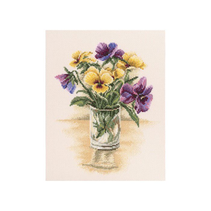 Набор для вышивания крестом РТО "Винтажные фиалки" M560
