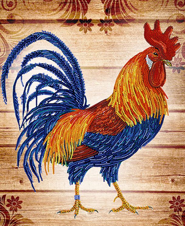 КБ-238 Схема для вышивания бисером ТМ Наследие "Петух"