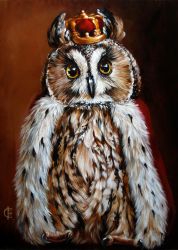 Ag 2443 Алмазная мозаика Гранни "Король филин"