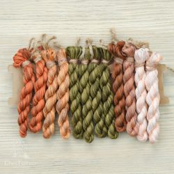 НМул-РыжО-3283 Набор ниток OwlForest для схемы «Рыжая осень» (DMC) 28 каунт в 3 нити