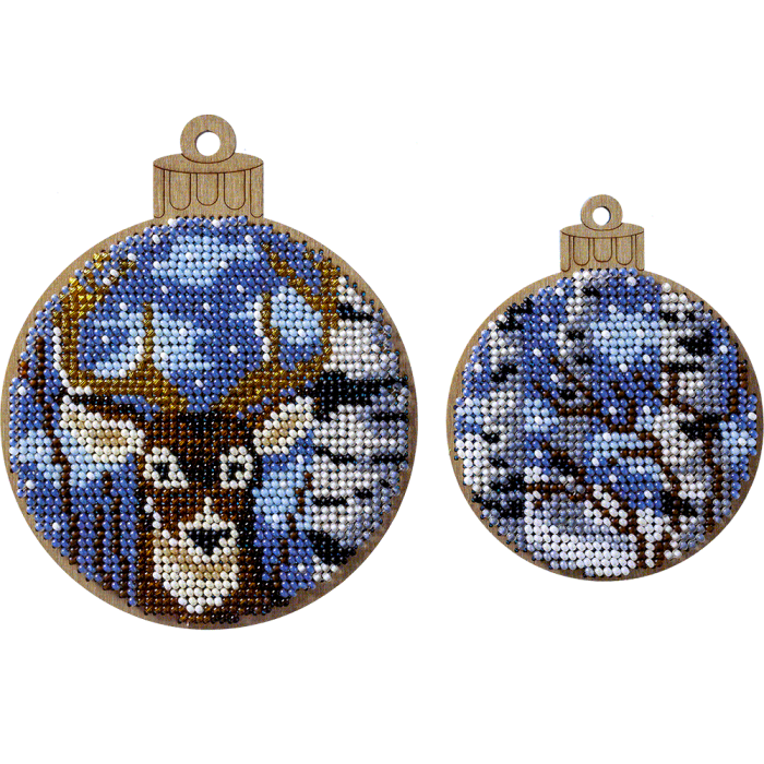 Набор для вышивания бисером по дереву ВОЛШЕБНАЯ СТРАНА FLK-303 (2 штуки)