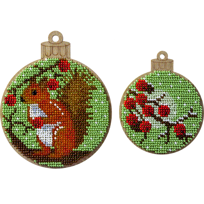 Набор для вышивания бисером по дереву ВОЛШЕБНАЯ СТРАНА FLK-306 (2 штуки)