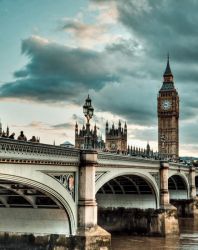 Ag 656 Алмазная мозаика Гранни "Небо над Лондоном"