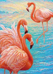 БСА2-066 Алмазная мозаика Наследие "Розовые фламинго"