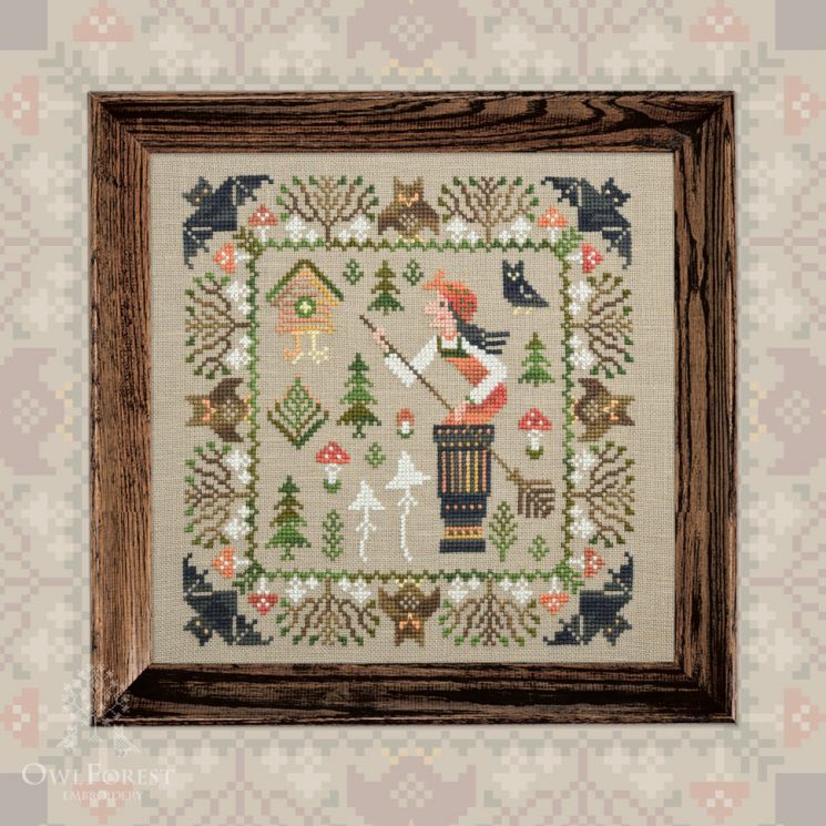 Схема для вышивания «Баба Яга» 0074-БЯ-С