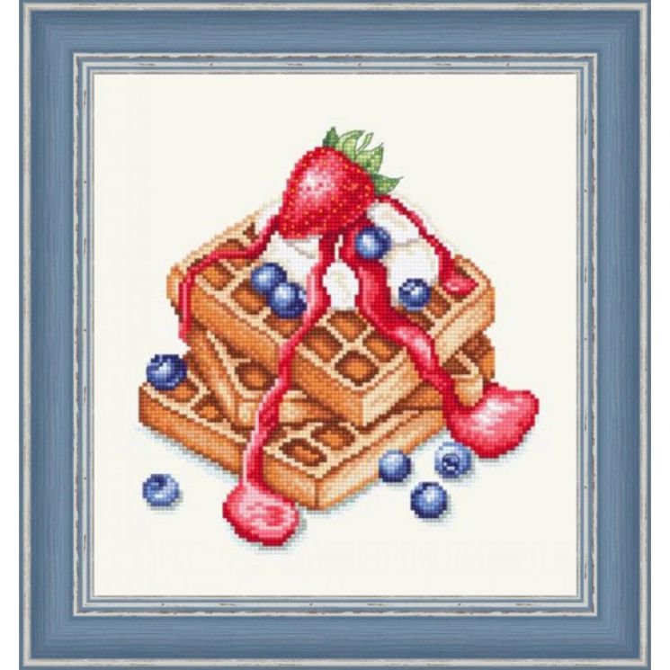 Набор для вышивания Сделано с любовью ВИ-021 "Венские вафли", 20х20