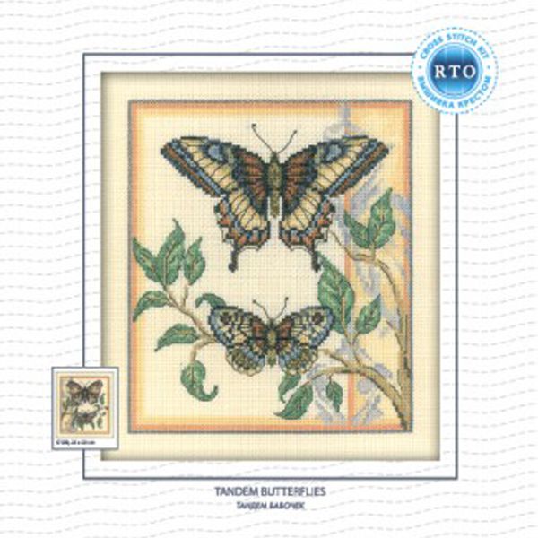 С131 Набор для вышивания РТО "Тандем бабочек"