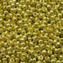 18586 Бисер светло-горчичный металлик (Preciosa) 