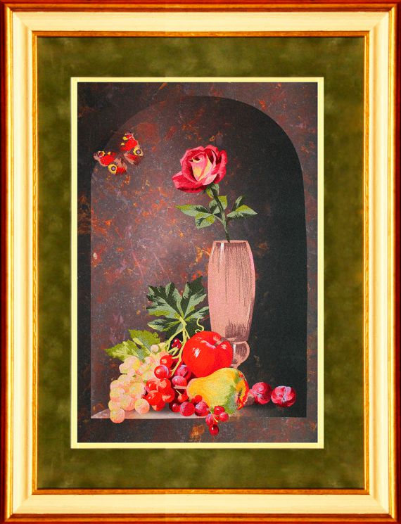 Набор для вышивания гладью РИСУЕМ ИГЛОЙ "Фруктовый Аромат" N0041