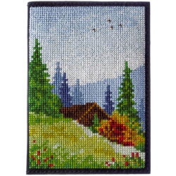 Набор для вышивания нитками на искусственной коже FLHL-046 Волшебная страна