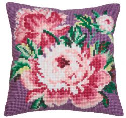 5042 "Пионы на сиреневом" (Collection D'Art)