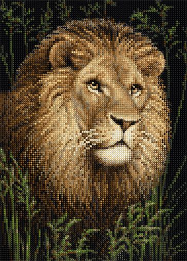 БСА3-115 Алмазная мозаика ТМ Наследие "Лев"