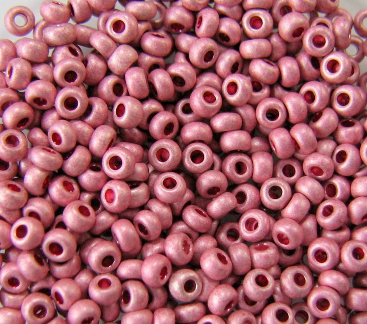 Бисер Preciosa 18595 розовый металлик