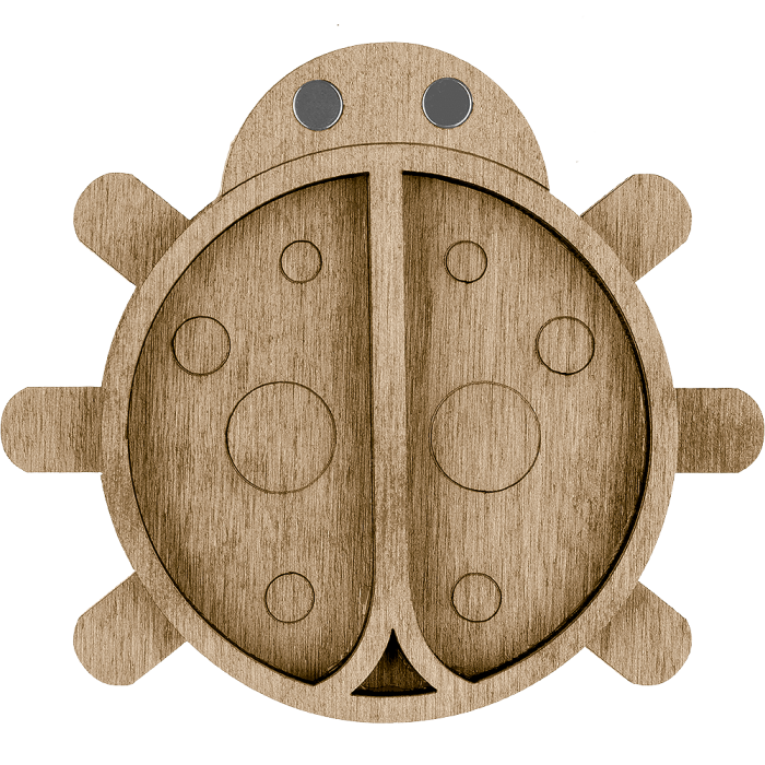 Органайзер для бисера без крышки ВОЛШЕБНАЯ  СТРАНА FLZB-011 9.5*8см, 2 ячейки