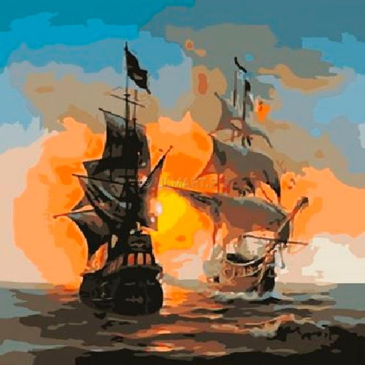 Картина по номерам Paintboy "Встреча в море" GX6257 