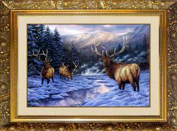F-141 Алмазная мозаика Милато "Олени"