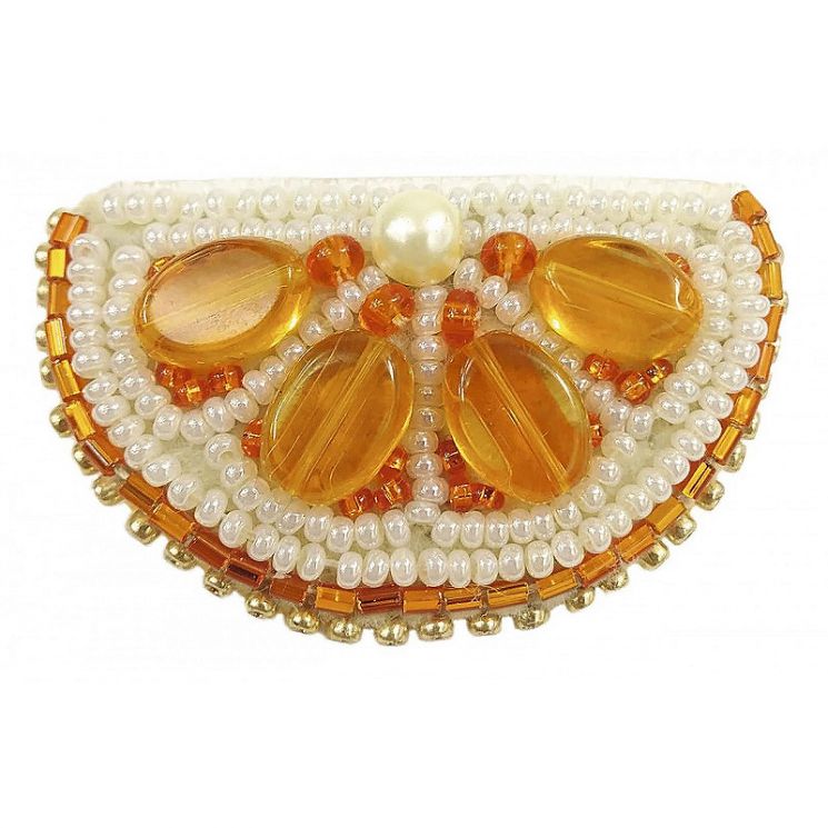 БП-239 Набор для изготовления броши Crystal Art "Апельсин"