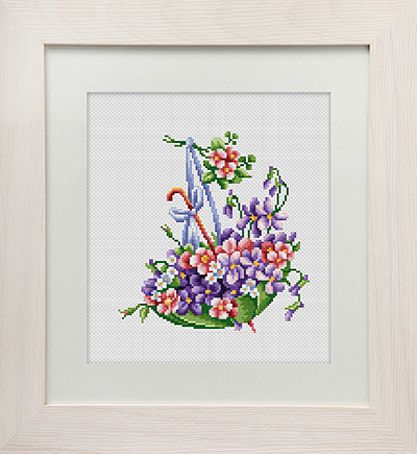 B101 Набор для вышивания Luca-S "Зеленый зонтик"