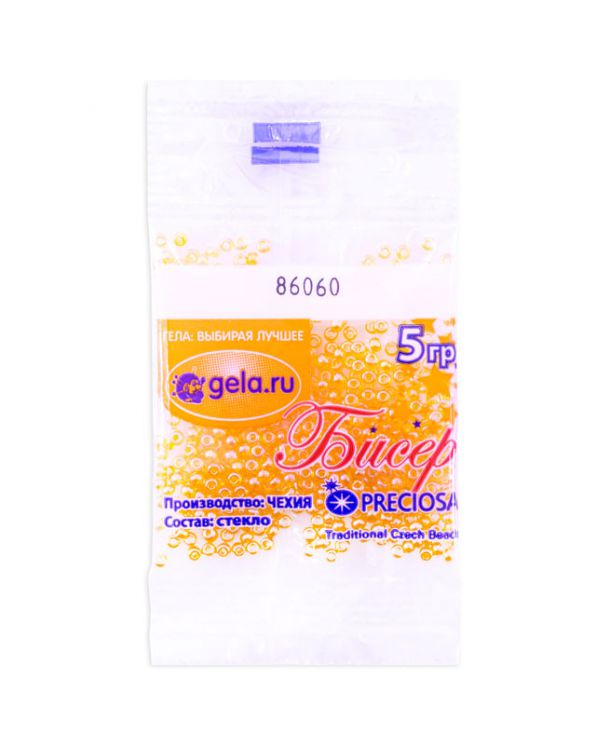 Бисер Preciosa 5г (86060) светло-оранжевый