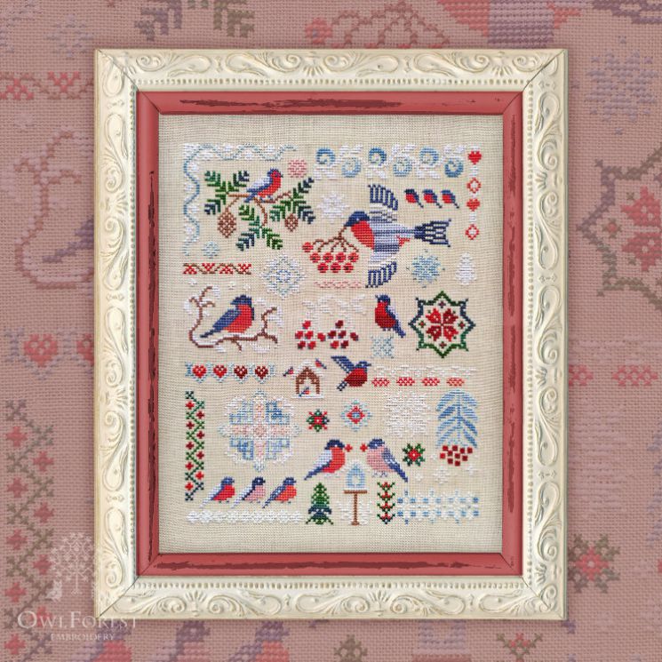 0067-С-С Печатная схема "Снегири"