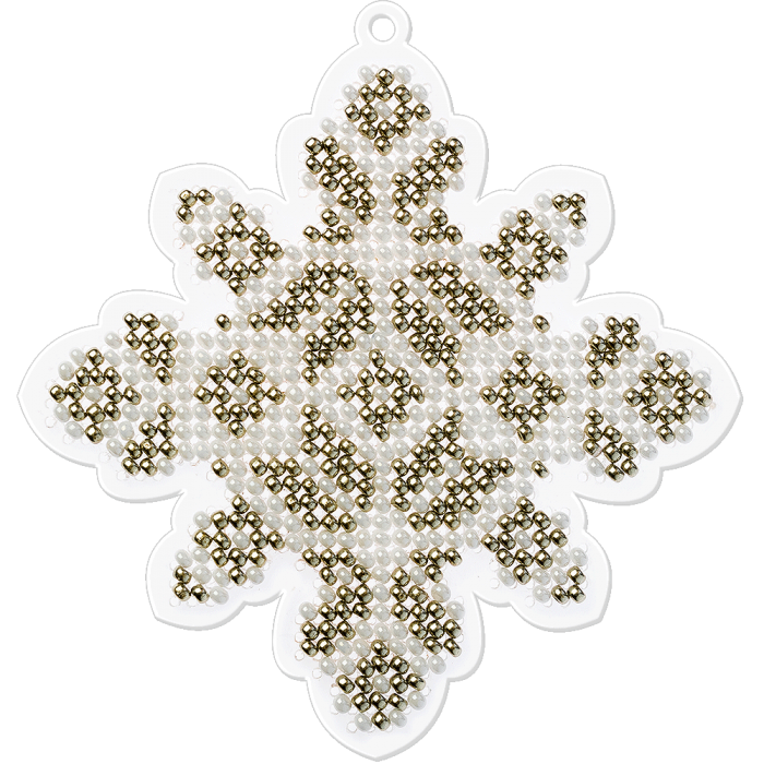 Набор для вышивания бисером на пластиковой основе ВОЛШЕБНАЯ  СТРАНА FLPL-005 8*8.5см