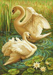 БСА2-080 Алмазная мозаика Наследие "Лебединая верность"