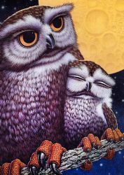 Ag 1040 Алмазная мозаика Гранни "Совы"