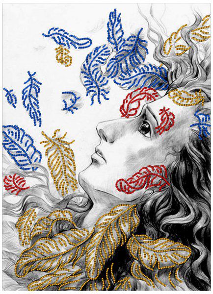 Принт для вышивания бисером "ВЫШИВАЕМ БИСЕРОМ"  арт. №9