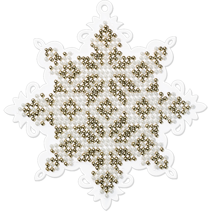 Набор для вышивания бисером на пластиковой основе ВОЛШЕБНАЯ  СТРАНА FLPL-007 9*9см