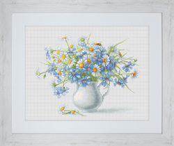 B2275 Набор для вышивания Luca-S "Васильки и ромашки"