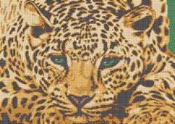 КБ-123 Схема для вышивания бисером ТМ Наследие "Леопард"