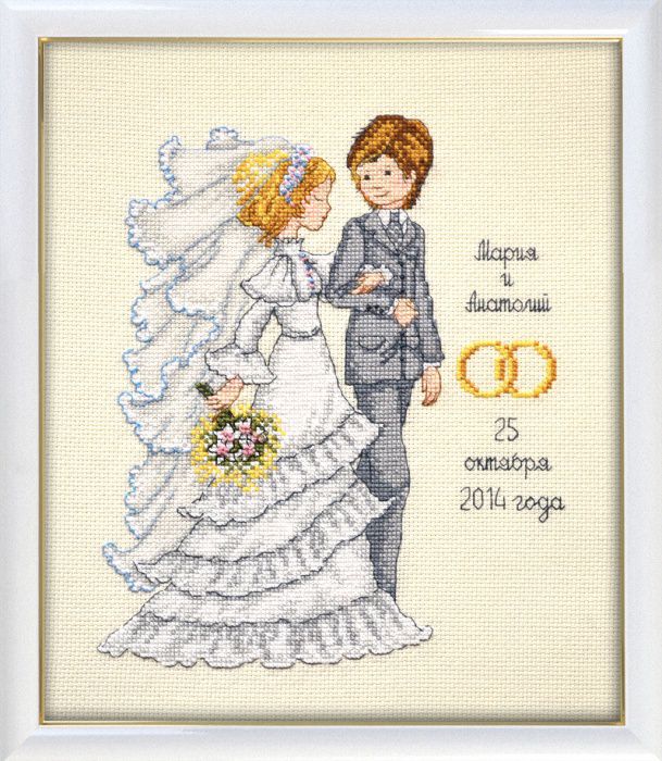 Набор для вышивания крестом ОВЕН "Марш Мендельсона" 714