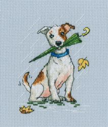 С300 Набор для вышивания РТО "Будем бегать мы по лужам, зонтик нам совсем не нужен!"