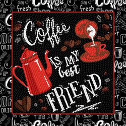 БСА25-104 Алмазная вышивка ТМ Наследие "Кофе мой друг"