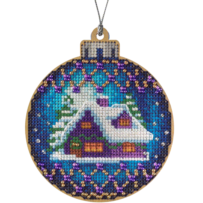 Заготовка для вышивки нитками по дереву FLHW-025 8.5*10см