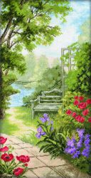 М234 Набор для вышивания РТО "Садовая скамейка"