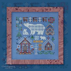 0103-ГБМ-Н-3Mu Набор для вышивания СОВИНЫЙ ЛЕС "Гиперборея. Белые медведи