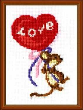 М-17 Набор для вышивания Сделай Своими Руками "Мышка"